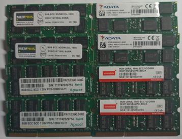 64GB DDR3 4 setjes  2x 8GB DDR3 ECC Sodimm Server beschikbaar voor biedingen