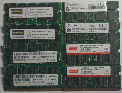 64GB DDR3 4 setjes  2x 8GB DDR3 ECC Sodimm Server, Computers en Software, RAM geheugen, Gebruikt, Laptop, 64 GB, DDR3, Verzenden