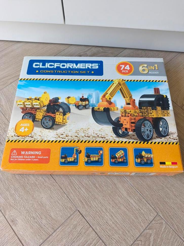 Clicformers Construction Set 6-in-1, Kinderen en Baby's, Speelgoed | Bouwstenen, Zo goed als nieuw, Overige merken, Ophalen