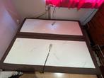Boxspring, Huis en Inrichting, Ophalen, Gebruikt, Bruin, Tweepersoons