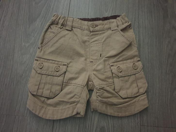 PRENATAL beige korte broek maat 56 ~ TH3007, Kinderen en Baby's, Babykleding | Maat 56, Zo goed als nieuw, Jongetje, Broekje, Ophalen of Verzenden