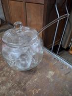 bowlstel / bowlset van glas, Antiek en Kunst, Ophalen of Verzenden