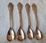 Verzilverde theelepeltjes Rotterdam, NCRV, VARA & Kerstbel, Verzamelen, Verzilverd, Ophalen of Verzenden, Zo goed als nieuw, Metaal