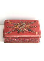 Decoratief Verkade koekblik, jaren '50, in gebruikte staat, Verzamelen, Blikken, Ophalen of Verzenden, Gebruikt, Koek(jes), Verkade