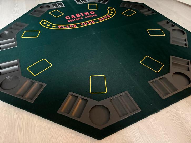 Vouwbare Pokertafel - Prima Staat!, Huis en Inrichting, Tafelonderdelen, Gebruikt, Tafelblad, 100 tot 150 cm, 50 tot 100 cm, Overige vormen