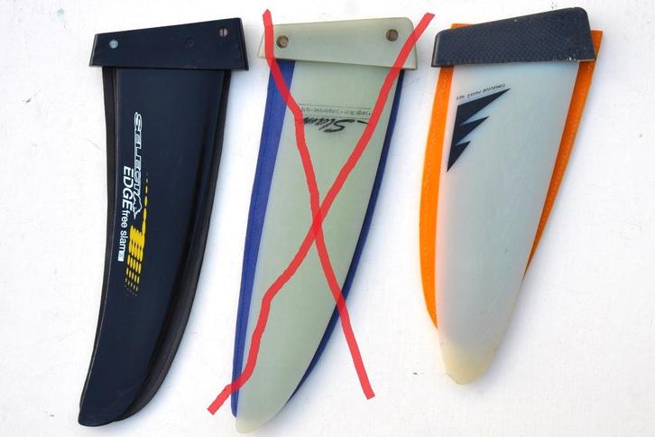 TuttleBox vinnen, Watersport en Boten, Windsurfen, Gebruikt, Overige typen, Met vin(nen), Met draagtas, Minder dan 5 m², Ophalen of Verzenden