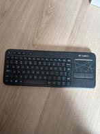 Logitech K400 Plus Toetsenbord, Multimediatoetsen, Ophalen of Verzenden, Zo goed als nieuw, Draadloos