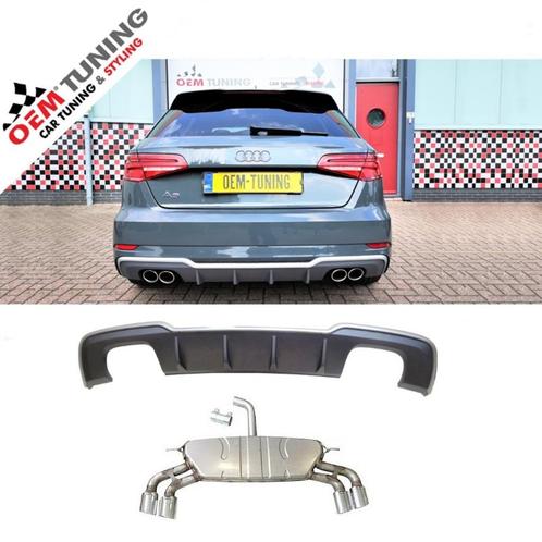 S3 DIFFUSER + S3 Uitlaat | AUDI A3 8V | 2016-2019 | S LINE, Auto diversen, Tuning en Styling, Ophalen of Verzenden