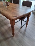 Eettafel grenen 6 tot 8 pers., Huis en Inrichting, Tafels | Eettafels, 200 cm of meer, Zo goed als nieuw, Rechthoekig, 50 tot 100 cm