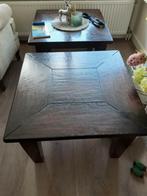 2 salontafels koloniaal 70x70x46 cm, Huis en Inrichting, Ophalen, 50 tot 100 cm, Vierkant, 50 tot 100 cm