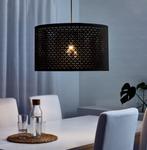 Sfeervolle Lampenkap Nymo Ikea, Huis en Inrichting, Lampen | Lampenkappen, Ophalen, Zo goed als nieuw, Zwart, Rond