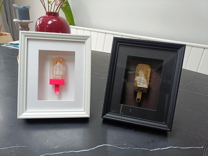 Twee unieke Snek Popsicle Art beelden – €350 p/stuk, Huis en Inrichting, Haarden, Nieuw, Ophalen