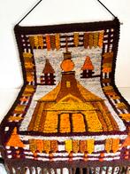 Vintage wollen wandkleed met franjes Polen retro, Ophalen, Huis en Inrichting