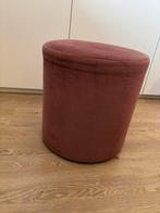 Mooie poef zgan, Ophalen of Verzenden, Zo goed als nieuw, Rond, 50 tot 75 cm