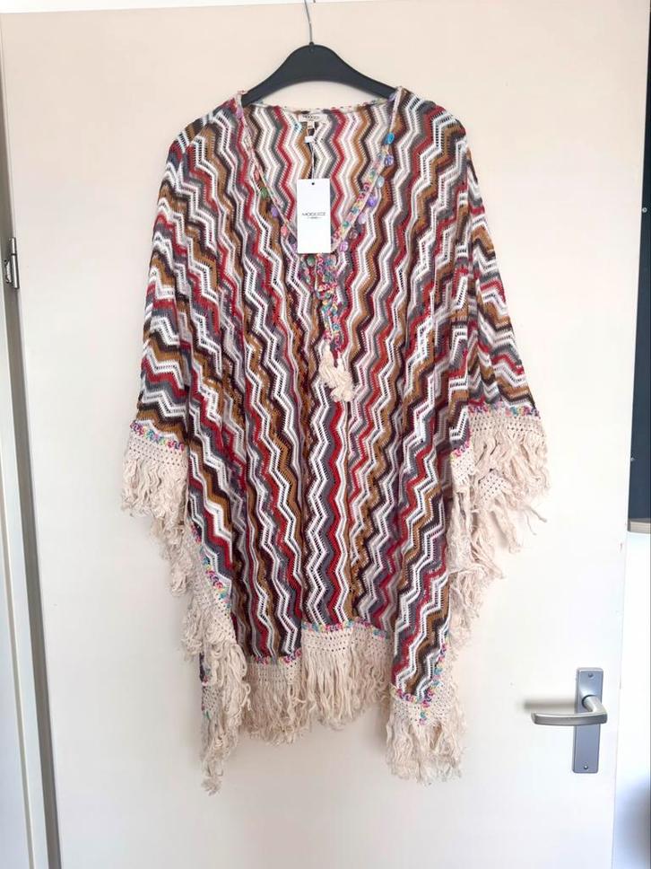 Gehaakte bikini/badpak poncho, Kleding | Dames, Badmode en Zwemkleding, Nieuw, Overige typen, Beige, Ophalen of Verzenden
