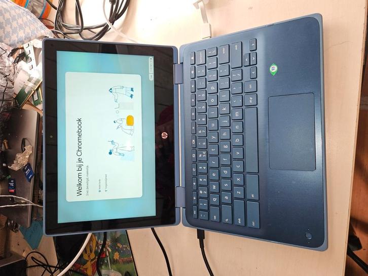 HP Chromebook x360 11 G3 EE, Computers en Software, Chromebooks, Zo goed als nieuw, 11 inch, 4 GB of minder, 32 GB of minder, Touchscreen