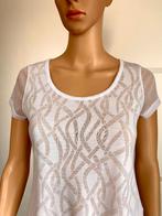 G374 Nieuw: Mado et les Autres: mt XS/S=34/36 top shirt wit, Kleding | Dames, Nieuw, Ophalen of Verzenden, Korte mouw, Maat 36 (S)