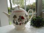 Wedgwood Windsor Theepot AH of Blokker kerst kerstservies, Overige typen, Ophalen of Verzenden, Zo goed als nieuw, Wedgwood