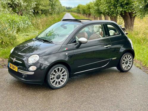 Origineel NL Fiat 500C 1.2 fulloption NAP en groot onderhoud, Auto's, Fiat, Particulier, 500C, Airconditioning, Lederen bekleding