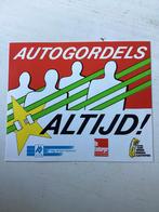 Sticker Autogordels altijd! Veilig Verkeer Nederland, Verzenden, Zo goed als nieuw