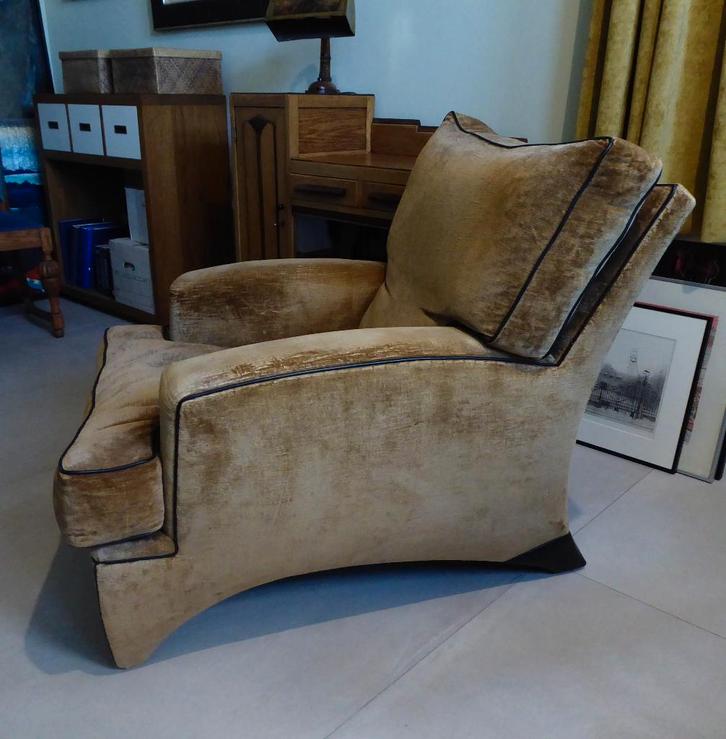 design fauteuil,  orginele Bart van Berkhoven, Huis en Inrichting, Fauteuils, Zo goed als nieuw, Stof, 75 tot 100 cm, 100 tot 125 cm