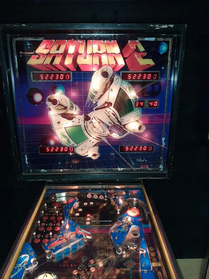 Flipperkast saturn 2, Verzamelen, Automaten | Flipperkasten, Gebruikt, Elektronisch, Flipperkast, Overige merken, Ophalen