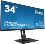 Monitor - Iiyama ProLite XU83493WQSU-B1 - 34inch - 86cm, Computers en Software, Monitoren, Ophalen, IPS, Full HD, Zo goed als nieuw