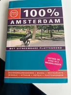 100% Amsterdam Reisgids met Plattegrond, Overige merken, Ophalen of Verzenden, Zo goed als nieuw, Reisgids of -boek