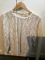 Cream creme kante blouse top xl nieuw, Kleding | Dames, Blouses en Tunieken, Overige kleuren, Maat 46/48 (XL) of groter, Ophalen of Verzenden