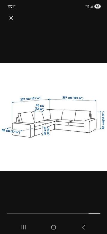 Ikea Kivik, 2 zits, zonder leuningen - afbeelding 3