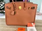 Hermes Birkin 35 (Bespoke), Sieraden, Tassen en Uiterlijk, Tassen | Damestassen, Ophalen of Verzenden, Nieuw, Bruin, Handtas