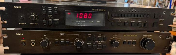 Philips pre amplifier 280 + digital tuner 180  high end, Audio, Tv en Foto, Versterkers en Receivers, Overige merken, Ophalen