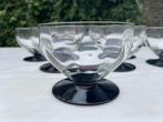 8x Champagne Coupes Glazen Frans Art Deco 1930, Antiek en Kunst, Antiek | Glas en Kristal, Ophalen of Verzenden