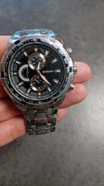Curren Heren Polshorloge - Gebruikt, Sieraden, Tassen en Uiterlijk, Horloges | Heren, Overige merken, Staal, Gebruikt, Staal