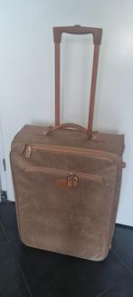 Bric's Reiskoffer met Wieltjes suede, Wieltjes, Gebruikt, 50 tot 60 cm, Leer