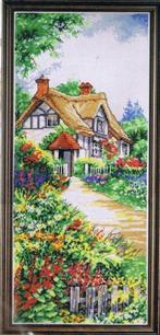 Borduurpakket Thatched Cottage van Design Works, Hobby en Vrije tijd, Ophalen of Verzenden, Nieuw, Borduurpakket