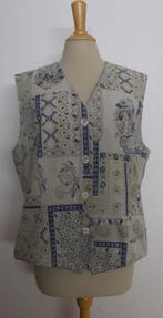 Apart batik/folklore look print gilet van Barucci! L, Blauw, Maat 42/44 (L), Zonder mouw, Zo goed als nieuw