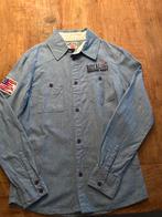 Vingino Jeans overhemd blauw, Kleding | Heren, Overhemden, Ophalen of Verzenden, Zo goed als nieuw, Blauw, Halswijdte 39/40 (M)