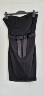 Strapless jurk met bijpassende clutch en sieraden, Kleding | Dames, Ophalen of Verzenden, Zo goed als nieuw, Maat 36 (S), Zwart