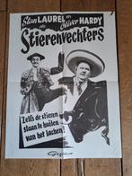 Laurel and Hardy vintage poster, Gebruikt, Ophalen of Verzenden, Film, Poster