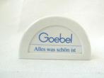Goebel Porselein Reclameschild, Ophalen of Verzenden