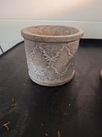 Set van 2 Bloempotten met Decoratief Motief, Tuin en Terras, Gebruikt, Rond, Beton, Tuin