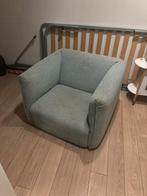 Mintgroen fauteuil 1 persoons bank stoel, Huis en Inrichting, Fauteuils, Ophalen, 75 tot 100 cm, Zo goed als nieuw, 75 tot 100 cm