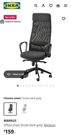 IKEA MARKUS bureaustoel, Ophalen, Ergonomisch, Zo goed als nieuw, Grijs