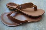 Nieuwe lederen slippers maat 38 cognac echt leder, Slippers, Bruin, Nieuw, X works