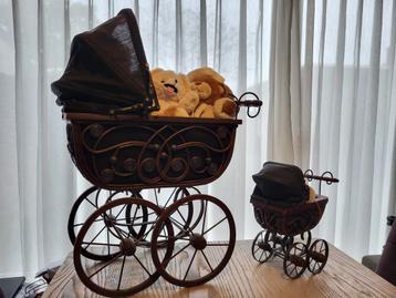 Vintage sier kinderwagens beschikbaar voor biedingen