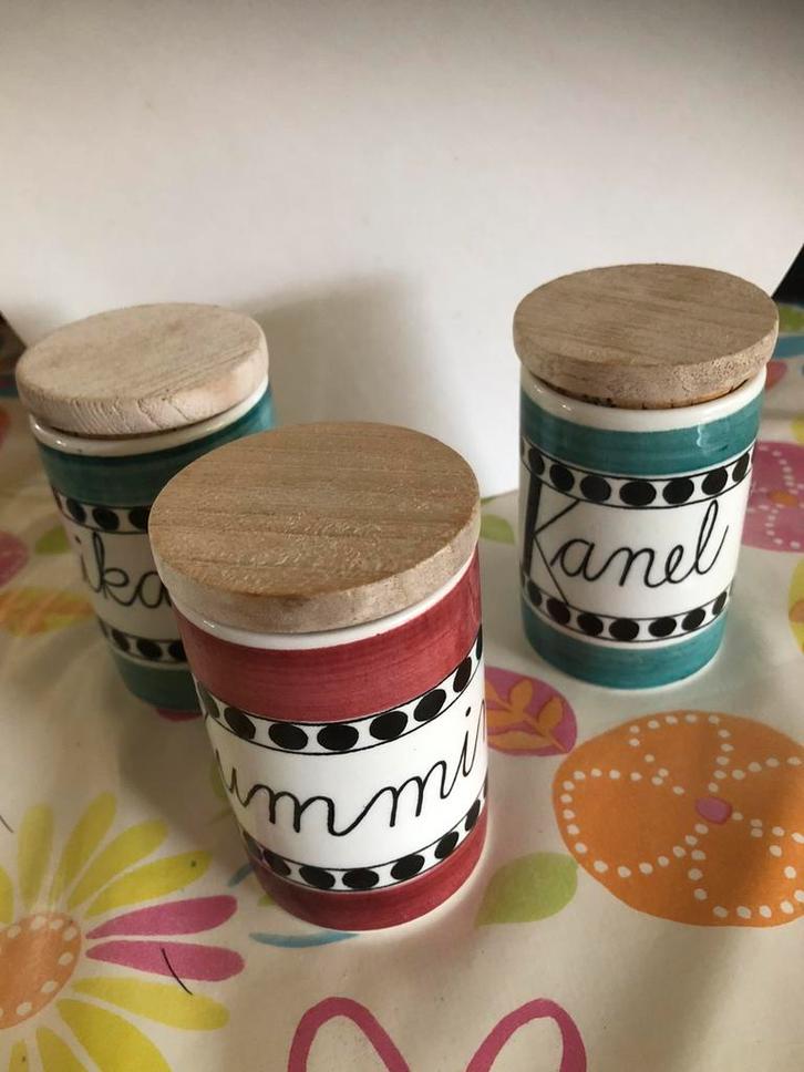 Rörstrand - kruidenpotjes, Antiek en Kunst, Antiek | Keukenbenodigdheden, Ophalen of Verzenden