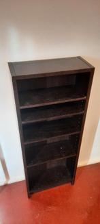 CD of boekenkasten donkerbruin, Ophalen, Zo goed als nieuw, Hout, Cd's of Dvd's