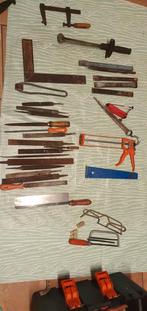 Gereedschap set: Vijlen, Beitels, Zaag, Winkelhaak, Passer, Ophalen, Gebruikt