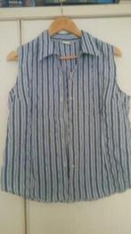 Blouse maat M blauw/zwart/wit/grijs gestreept, Ophalen of Verzenden, Zo goed als nieuw, Maat 38/40 (M), Blauw
